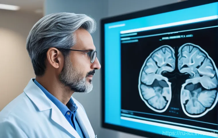 의료 영상 전송 및 분석 - AI-Powered Medical Diagnostics**
A highly detailed, realistic image depicting a modern medical faci...