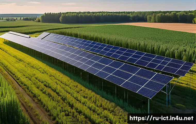 무선 센서 네트워크 - A detailed illustration of a modern wireless sensor network deployed in a large agricultural field i...