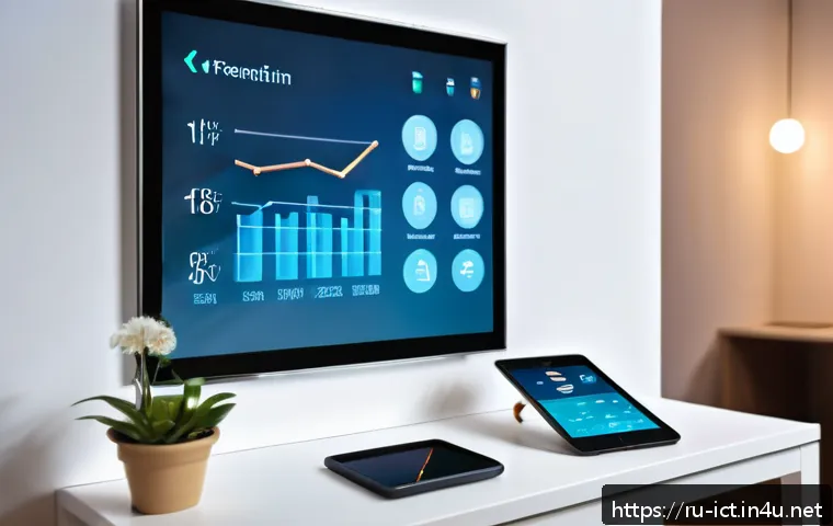사물인터넷 통신 프로토콜 - A modern smart home interior featuring various IoT devices such as Zigbee and Bluetooth Low Energy s...